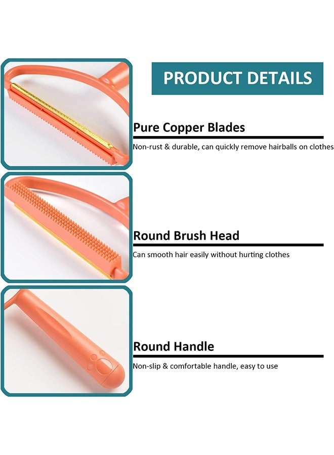 HOMESTAR 2-Piece Portable Lint Remover, Reusable Clothes Fuzz Shaver, Hair Remover Hairball Shaver for Removing Pet Dust in and Furniture - Image 3