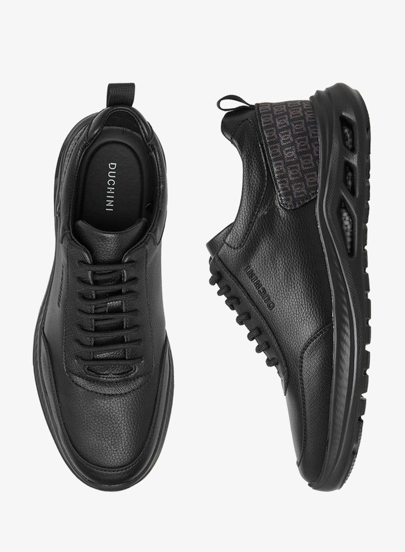 دوتشيني أحذية رياضية رجالية برباط وطبعة شعار - Image 3