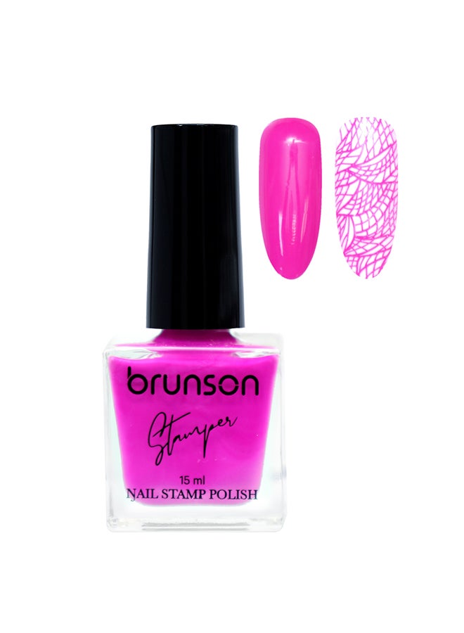 brunson Nail polish for stamping nail art Stamping Gel Polish UV Gel For Nail Stamping Plate Nail Art Stamping Polish Fingernail Manicure Print
 BNSTP005