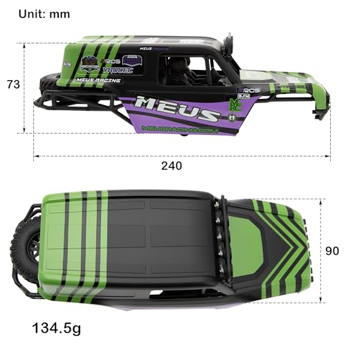 MEUS RACING مجموعة هيكل شاسيه MEUS Racing MB18 TRX4M لسيارة Traxxas TRX4M Defender Bronco K10 F150 High Trail 118 RC Crawler ترقيات الأجزاء أخضر بنفسجي - Image 5