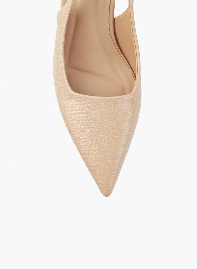 فلورا بيلا من شو إكسبرس أحذية مدببة بكعب مائل بنقوش بارزة - Image 4