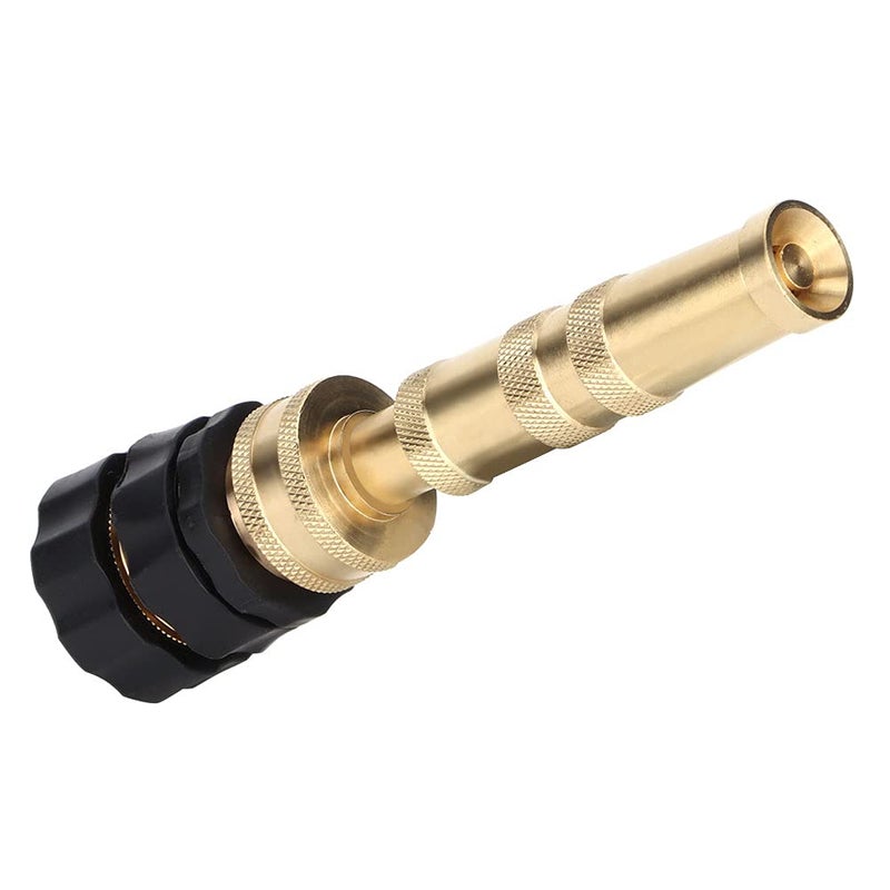 Brass Adjustable Garden Hose Nozzle 30mm Connector Multiple Spray Patterns - Image 4