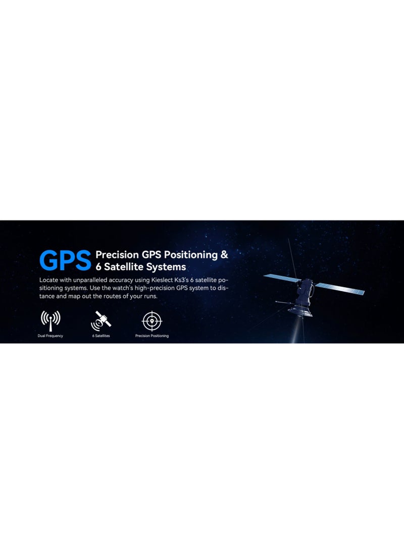 كيسلكت - كيسلكت كي إس 3 - ساعة ذكية رياضية أنيقة مزودة بنظام تحديد المواقع العالمي (GPS) - Image 1