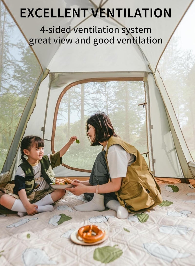 عربست خيمة التخييم - خيمة عائلية من 5 إلى 8 أشخاص فورية وسهلة الإعداد خيمة مع حقيبة حمل ، خيمة منبثقة مقاومة للماء والرياح ، مناسبة للتخييم ، والمشي لمسافات طويلة ، وتسلق الجبال - Image 5