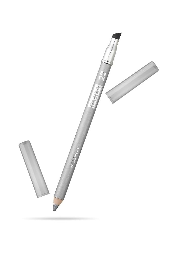Pupa Milano Eye Pencil 22 Pure Silver - Dual-Ended, Ophthalmologist Tested, Smooth Texture, 0.04 Oz - Image 1