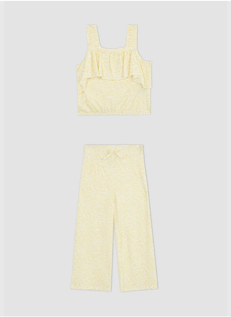 ديفاكتو Strappy Crop Top & Culottes Set