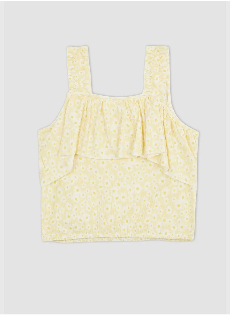 DeFacto Strappy Crop Top & Culottes Set