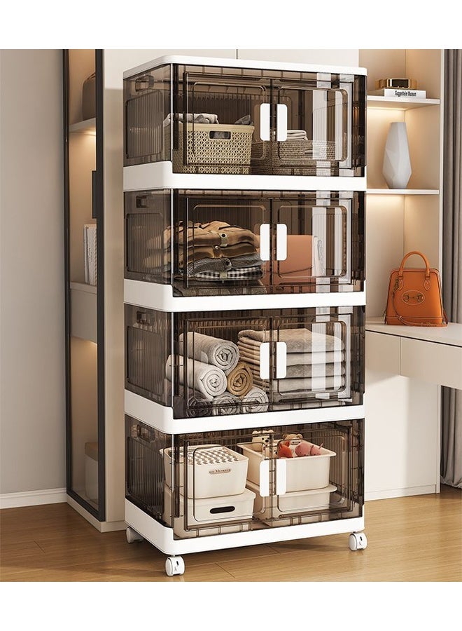 Multi-Layer Rolling Storage Trolley with Wheels – Space Saving Kitchen & Home Organizer Rack (70X37.5X135cm) - Image 2