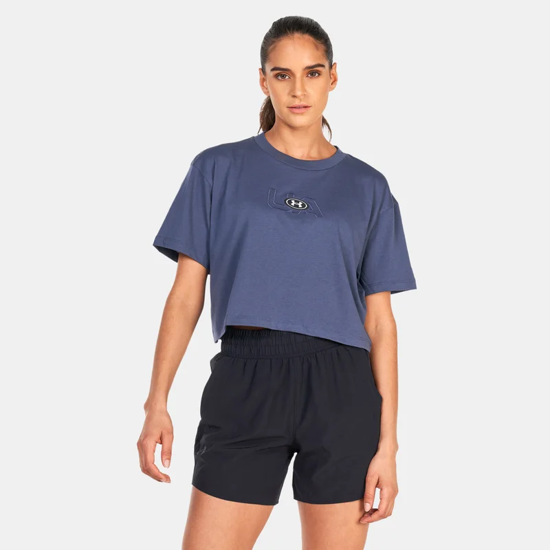 UNDER ARMOUR Women's UA Branded Logo Crop Top