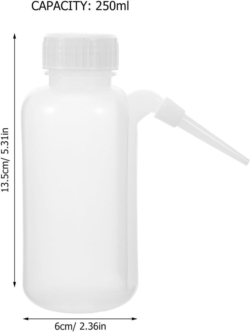 ABOOFAN 6pcs 250ml Laboratory Wash Bottles with Screw Cap, Translucent Pe Plastic Squeeze Bottles for Chemical Reagent Dispensing and Lab Teaching Use - Image 2