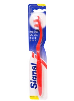Signal Signal Triple Clean Medium 1 Toothbrush , Multicolor 
