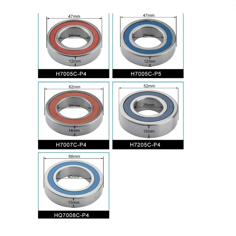 DT Bearing P4 P5 CNC Milling Machine Spindle Motor Angular Contact Bearing 7003 2RZ P5 Twin Size Sealed - Image 4