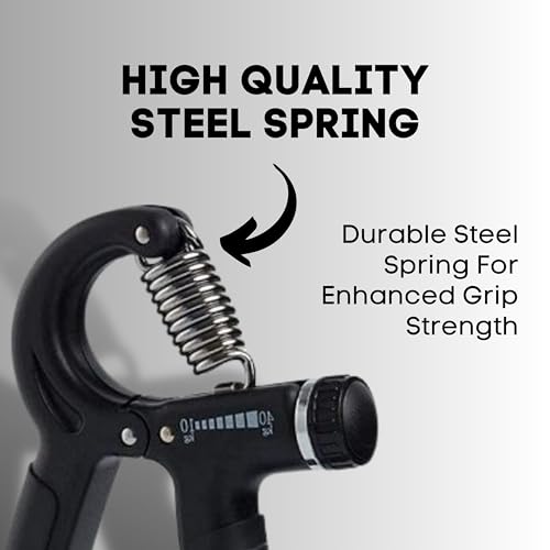 Chubs Fitness Series Hand Gripper for Men & Women for Gym Workout Hand Exercise Equipment to Use in Home for Forearm Exercise Finger Exercise Power Gripper (METALIC BLACK) - Image 4