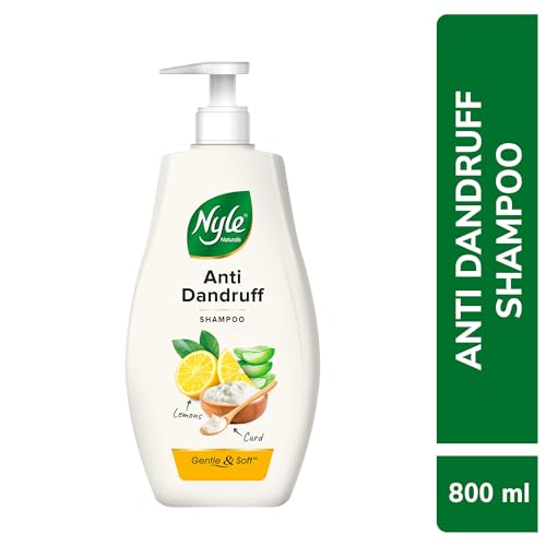 Nyle Naturals Anti Dandruff Shampoo 800ml | Enriched with Curd and Lemon for Fresh, Clear Scalp, Effective Flake Control | Mild Formula for Everyday Use - Image 2