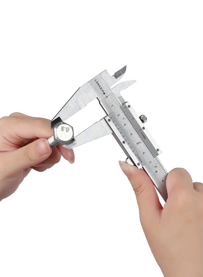 LAWAZIM Stainless Steel Caliper Measuring Tool High quality waterproof body with Plastic Head Case Silver, 8 Inch  - Image 5