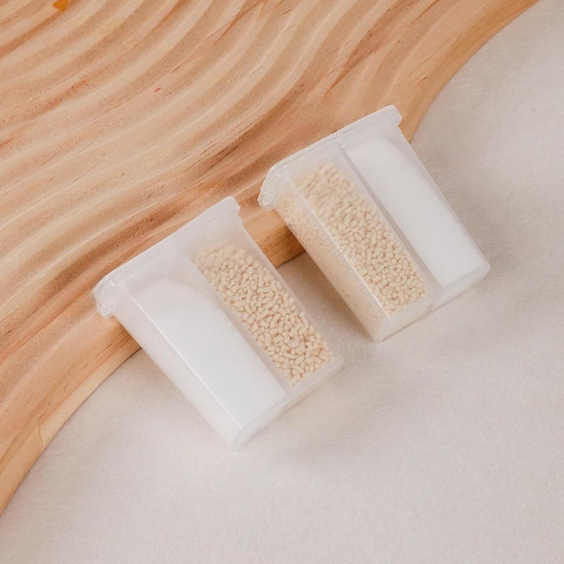 Double Compartment Spice Holder, Kitchen Seasoning Storage Box, Space Saving Spice Organizer Container for Salt Pepper Herbs, Compact Cooking Dispenser, Easy Access Flavor Control Kitchen Tool - Image 3