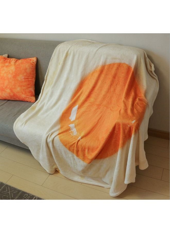 YONK Colorful Star Small Size Funny Egg Throw Blanket For Pets Kids And Baby Round Flannel Novelty Taco For Bed Couch Or Travel Cute Toy Gift For Friends YO86  - Image 3