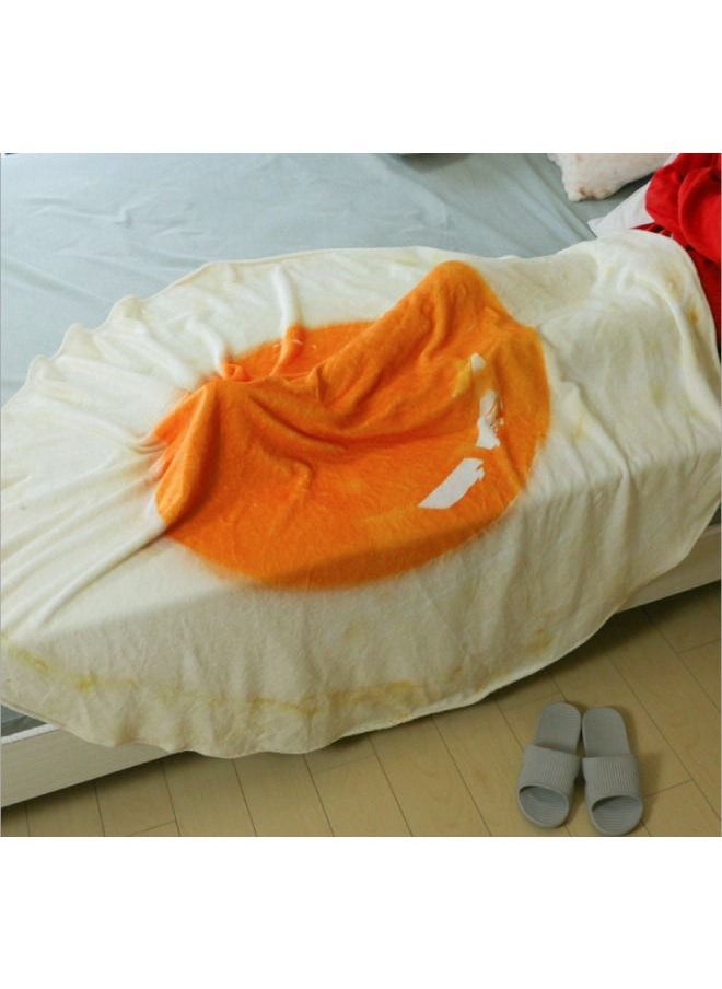 YONK Colorful Star Small Size Funny Egg Throw Blanket For Pets Kids And Baby Round Flannel Novelty Taco For Bed Couch Or Travel Cute Toy Gift For Friends YO86  - Image 2