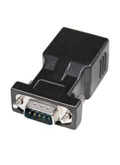 erorex DB9 to RJ45 Serial Adapter RS232 Male to RJ-45 Female Ethernet Converter Compatible with Standard 9 Pin RS-232 Devices  - Image 1