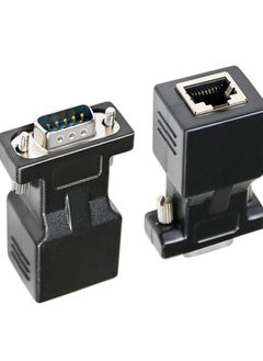 erorex DB9 to RJ45 Serial Adapter RS232 Male to RJ-45 Female Ethernet Converter Compatible with Standard 9 Pin RS-232 Devices  - Image 2