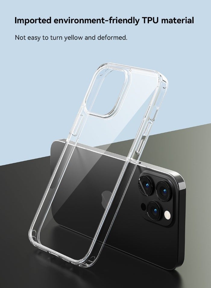 ديفيا كفرايفون 15برو شفاف  ومضاد للاصفرار للغاية 【 جراب حماية ايفون 15 برو】مصنوع من مواد ذات جودة الحمية ضد الخدوش والصدمات مع سهوله الوصول الى جميع المنافذ - Image 3