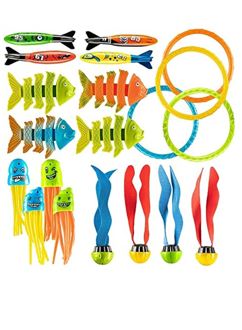 Soofam Swimming Toys Gift Set Bundle 20 Pieces for Kids Outdoor Water Play Bath Time Fun Everyday Use - Image 1