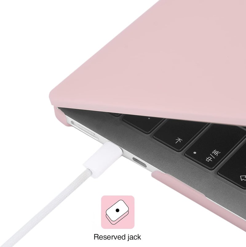 Case Compatible with New MacBook Air 15/15.3 inch 2026 2025-2023 Release,M5 M4 M3 M2 A3448 A3241 A3114 A2941 with Touch ID,Protective Plastic Hard Shell Cover,Matte Surface-Pink - Image 3