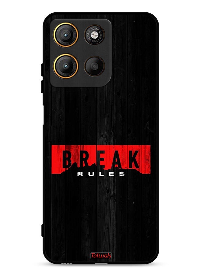 Tolwak Motorola Moto G15 Protective Case Cover Break Rules