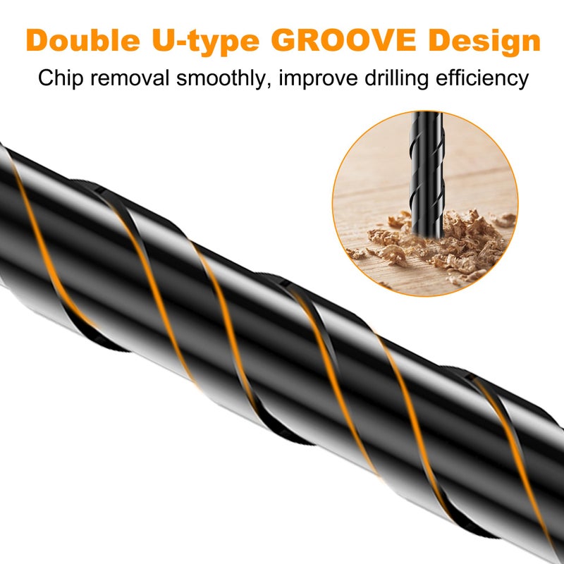 TITGGI Concrete Drill Bit Set 12PCS - Masonry Drill Bit, Professional Masonry Drill Bit Set for Concrete/Glass/Brick/Cement/Tile/Wood/Etc, Industrial Strength Carbide Drill Bits Tip, 5/32"-1/2" by TITGGI - Image 5
