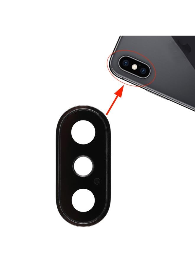إيروريكس إطار الكاميرا الخلفية مع غطاء العدسة لجهاز iPhone XS / XS Max (أسود) - Image 1