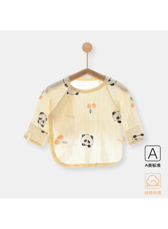 Newborn Half-back Clothing Class A Summer Boneless 52 Size Baby Cotton Jacquard Top Baby Thin Anyang Children's Clothing 