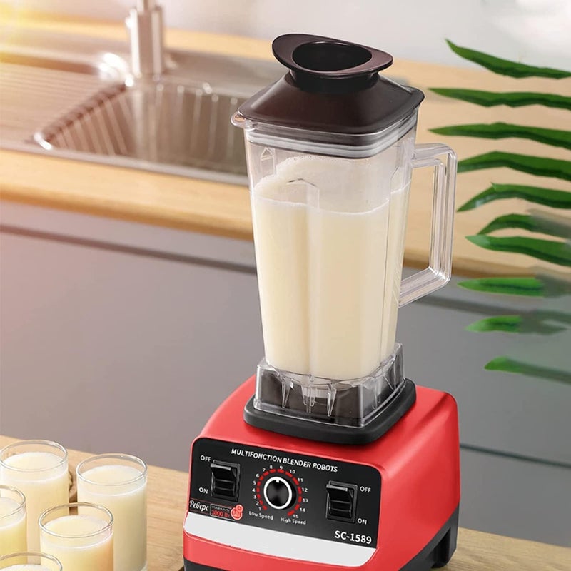 White Life 7500W Electric Food Processor Blender Spice Grinder 2L Unbreakable Jug 7 Speeds 6 Blades Steel Sharp Gear Metal Blender Multi Function GER002 - Image 1
