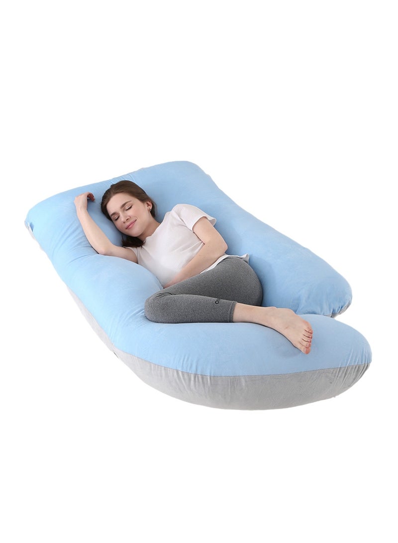 Crystal Velvet Maternity Pillow Maternity Belly Support Pillow Core Side Sleeping Pillow Waist Support Pillow - Image 1