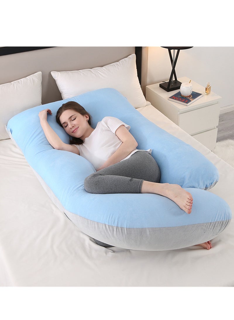 Crystal Velvet Maternity Pillow Maternity Belly Support Pillow Core Side Sleeping Pillow Waist Support Pillow - Image 2