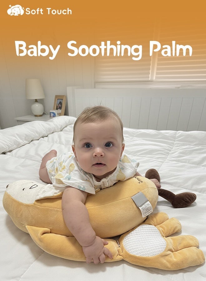 Soft Touch Baby Soothing Palm, Banana Baby Patter Pillow, Baby Patter for Sleep, Toddler Sleep Soother, Baby Patting Pillow, Detachable Design, Three-Speed Adjustment, Remote Control, Free Hands (Orange) - Image 3
