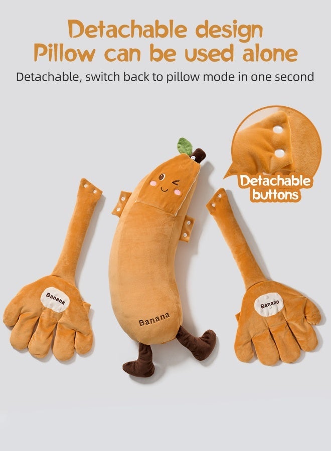 Soft Touch Baby Soothing Palm, Banana Baby Patter Pillow, Baby Patter for Sleep, Toddler Sleep Soother, Baby Patting Pillow, Detachable Design, Three-Speed Adjustment, Remote Control, Free Hands (Orange) - Image 5
