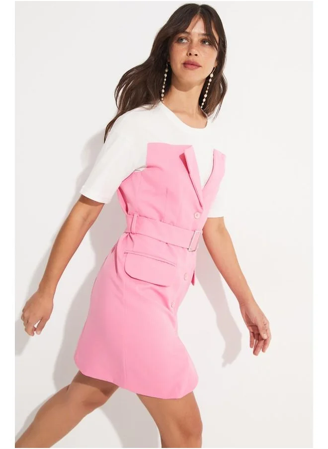 جون June Women Garni Detail Mini Dress Pink