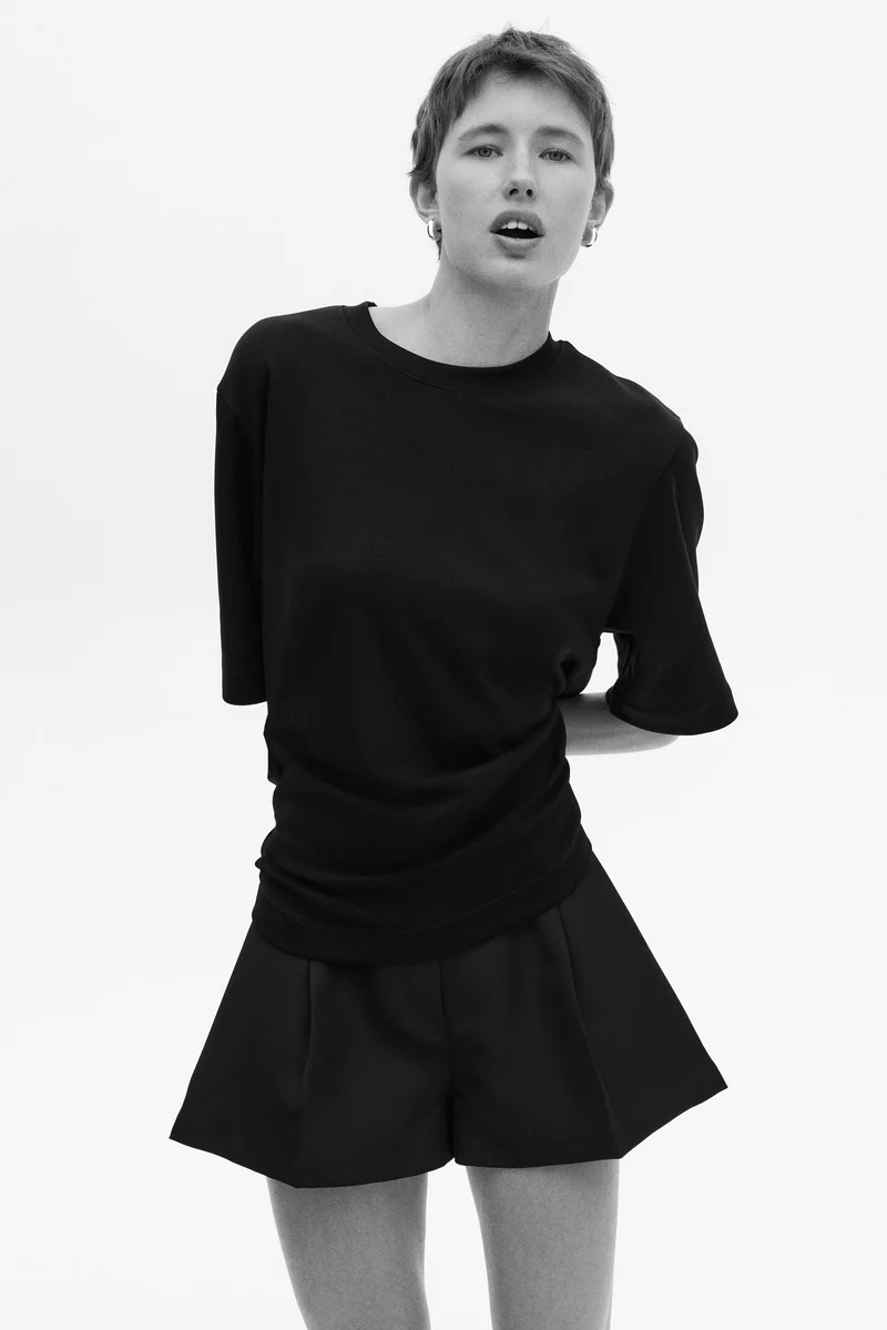 H&M Boxy interlock T-shirt