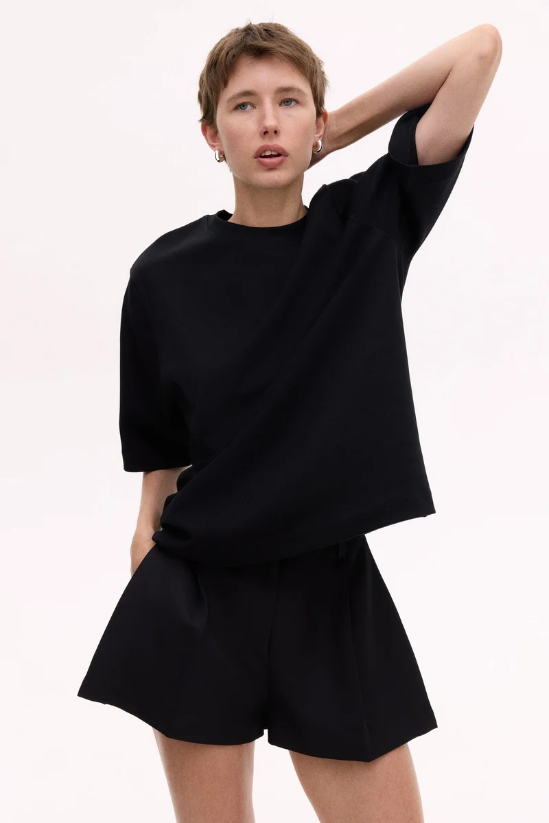 H&M Boxy interlock T-shirt