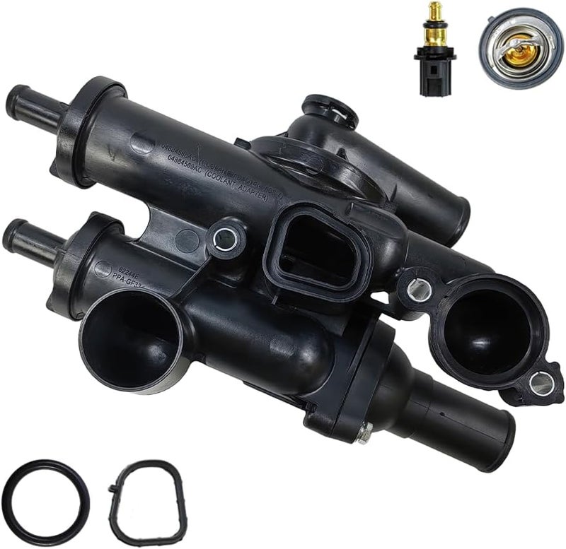 LLNSEAUTO Thermostat Housing Assembly Kit with Sensor for Chrysler, Dodge, Jeep - Image 1