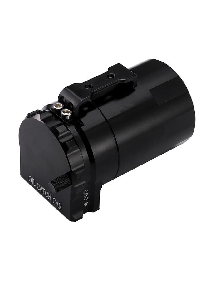Loquat Aluminum Engine Black Baffled Oil Catch Can Tank - Image 1