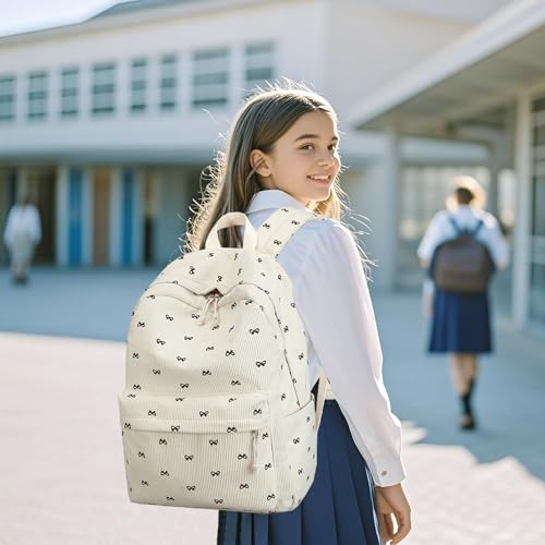 LEDAOU Backpack for Girls School Bag Kids Bookbag Teen Backpack Set Daypack with Lunch Bag and Pencil Case - Image 2