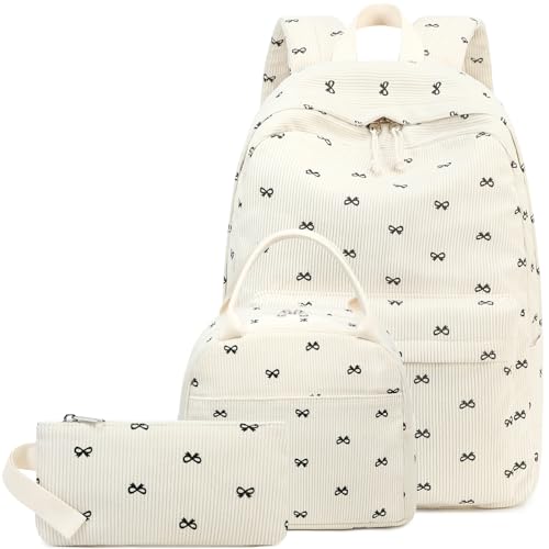 LEDAOU Backpack for Girls School Bag Kids Bookbag Teen Backpack Set Daypack with Lunch Bag and Pencil Case - Image 1