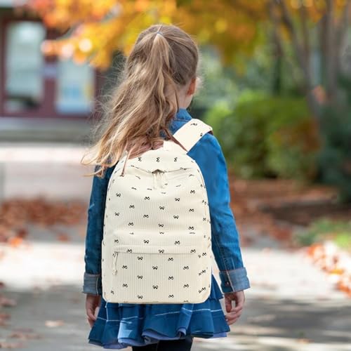 LEDAOU Backpack for Girls School Bag Kids Bookbag Teen Backpack Set Daypack with Lunch Bag and Pencil Case - Image 3