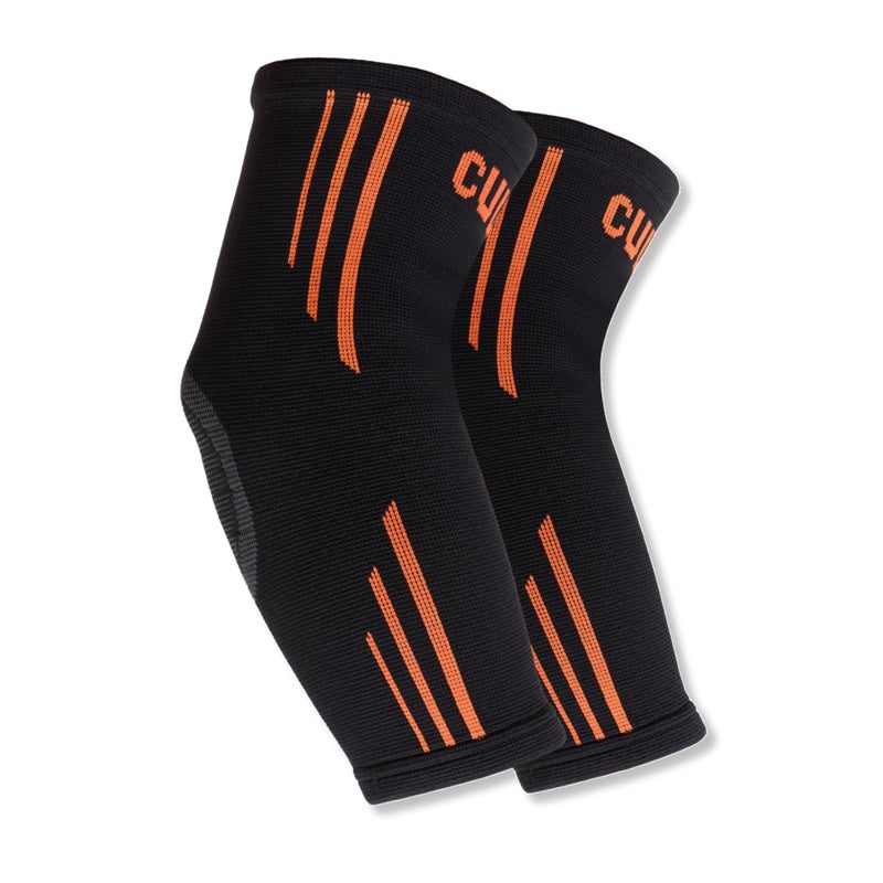 CULT Elbow Support Pair for Gym & Sports – Compression Elbow Band for Pain Relief & Injury Recovery – Non-Slip, Breathable, Sweat-Absorbent – For Men & Women, Black, Large - Image 5
