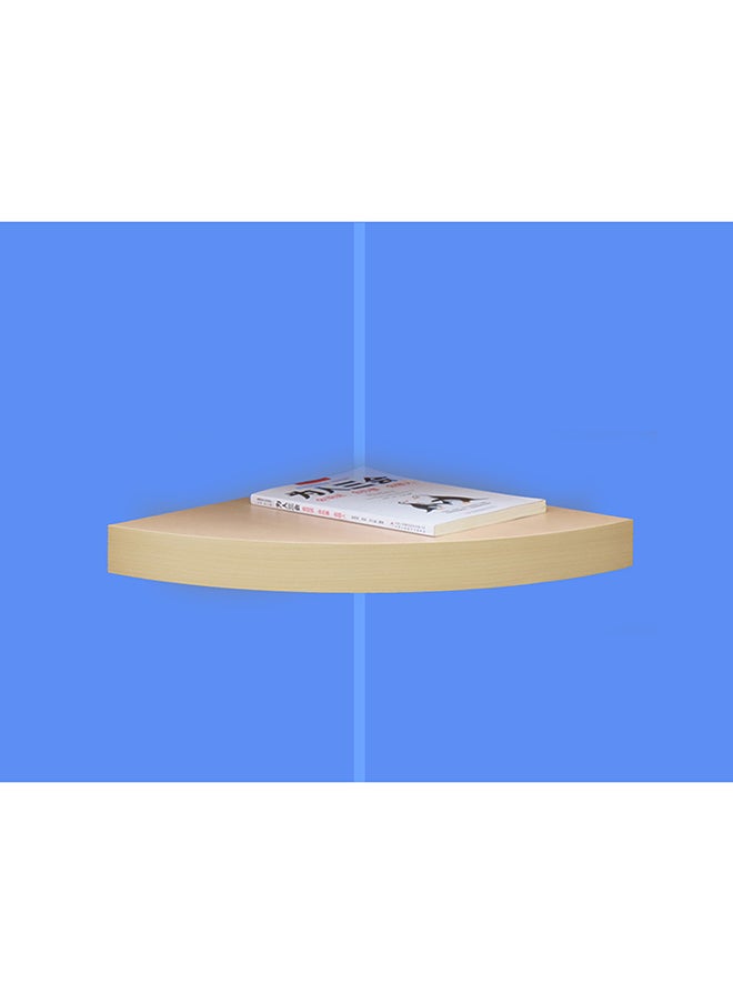 FLOATING CORNER WALL SHELF BEIGE, SIZE: 29.5X29.5X3CM 