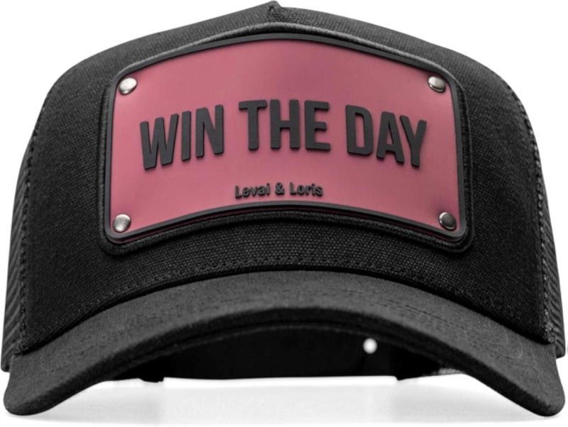 Win The Day Unisex Trucker Cap BLACK