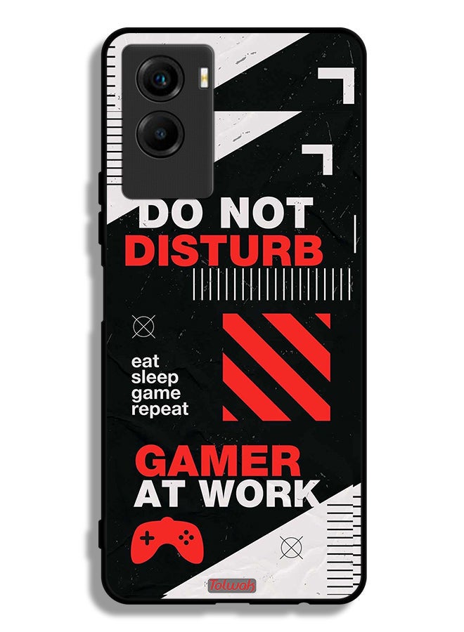 Tolwak Vivo Y55s 5G (2021) Protective Case Cover Do Not Disturb Gamer At Work - Image 2