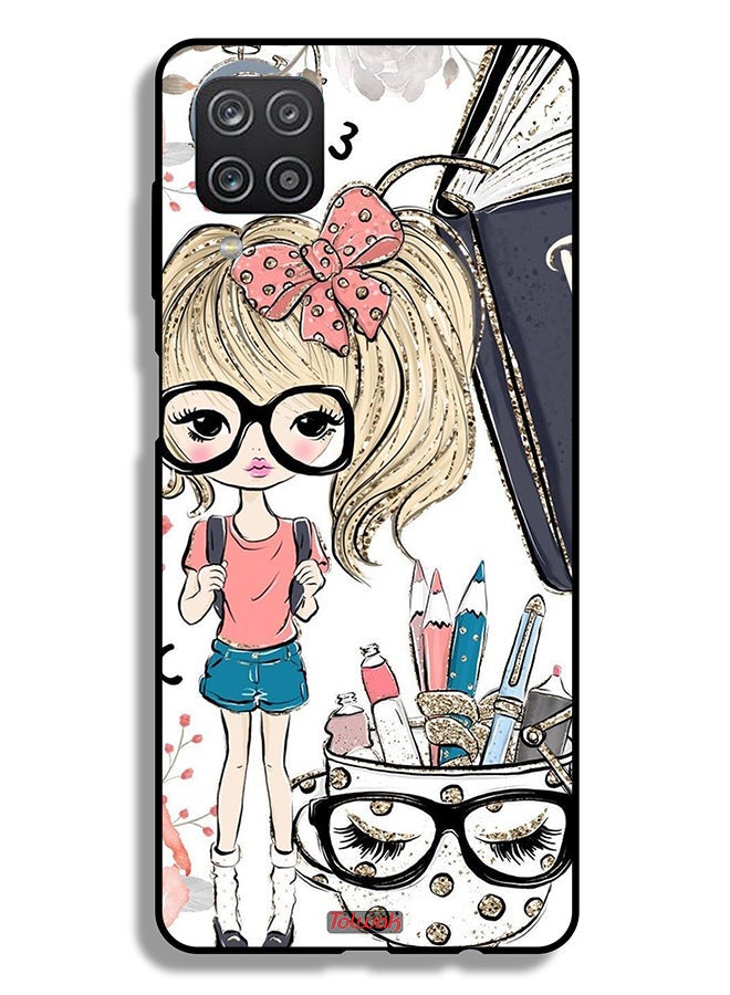 Tolwak Samsung Galaxy M12 Protective Case Cover Unicorn Girl Art - Image 1