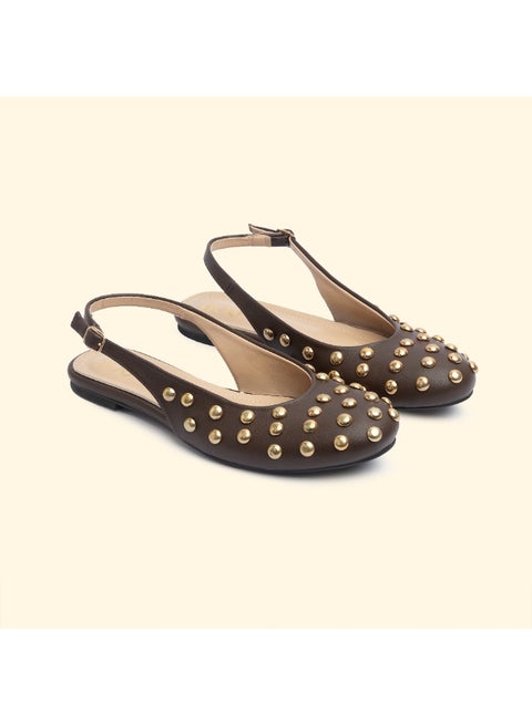 NINA STUD SLINGBACKS -  Nina Cacao